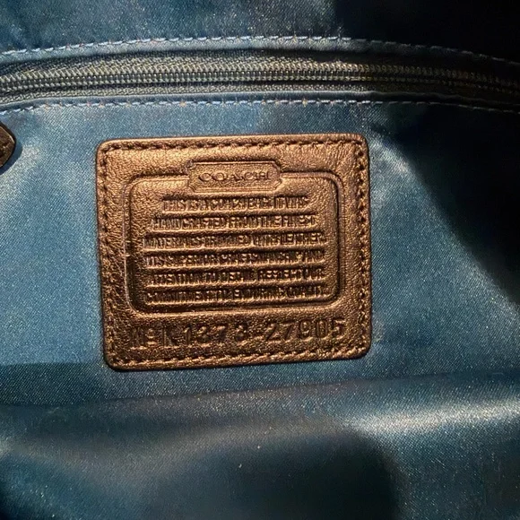 Coach Dark Gray Signature Shoulder Bag - Picture 3 of 5